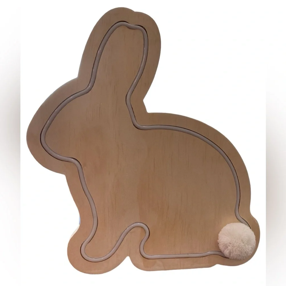 TARGET SPRITZ EASTER WOOD BUNNY LIGHT 1CT